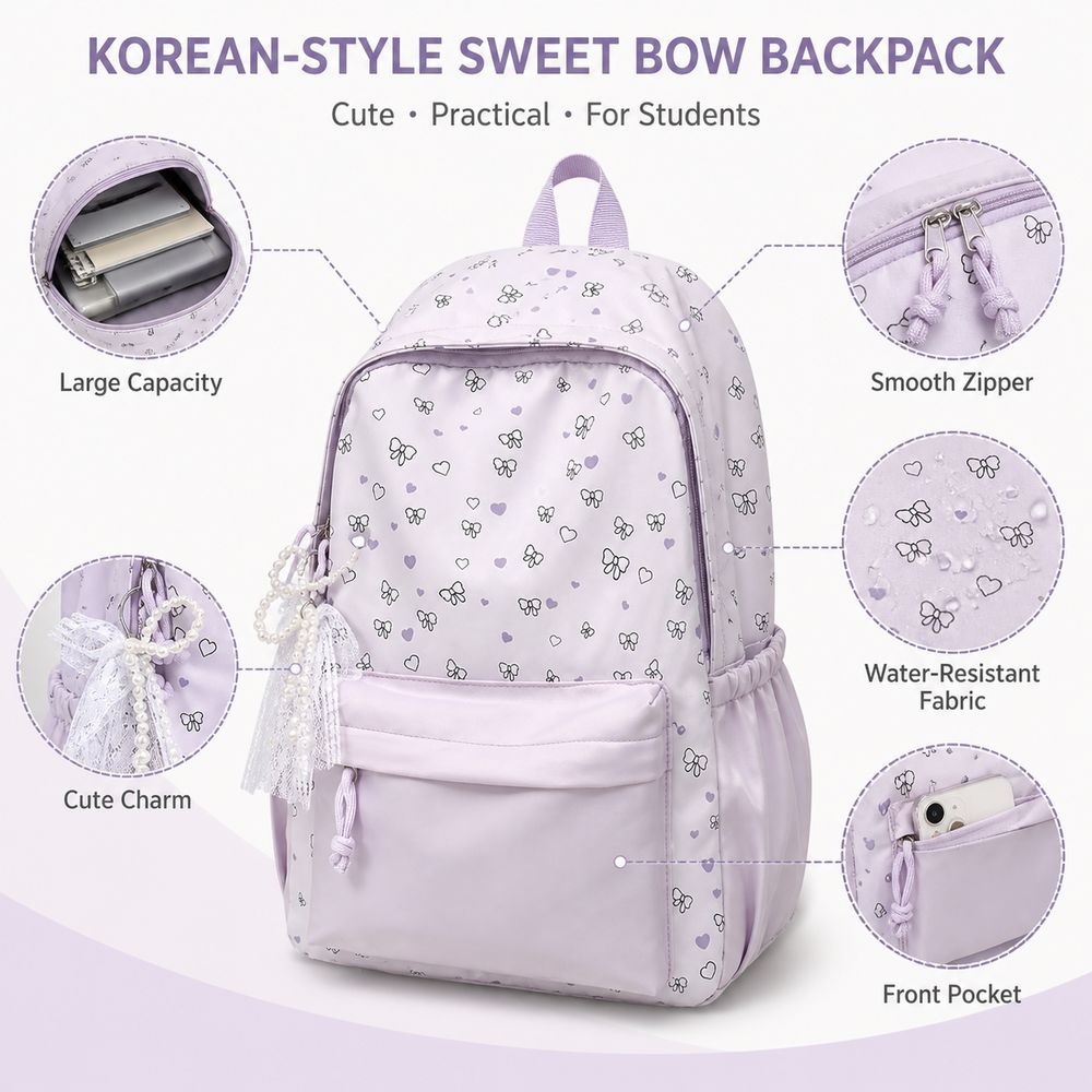 Casual Large Capacity Student  - Canvas Backpack Casual 评论和价格