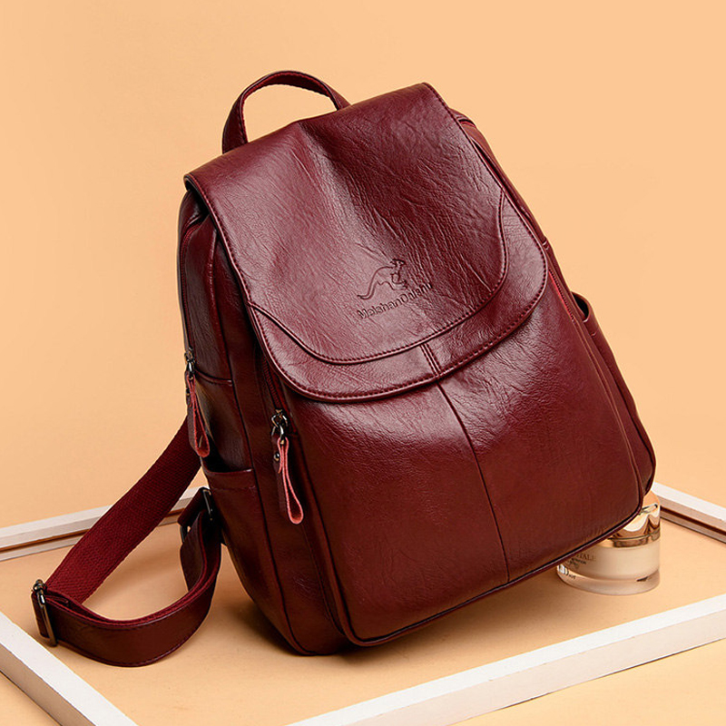 Vintage Soft Leather Backpack  - Leather Backpack Vintage 评论和价格