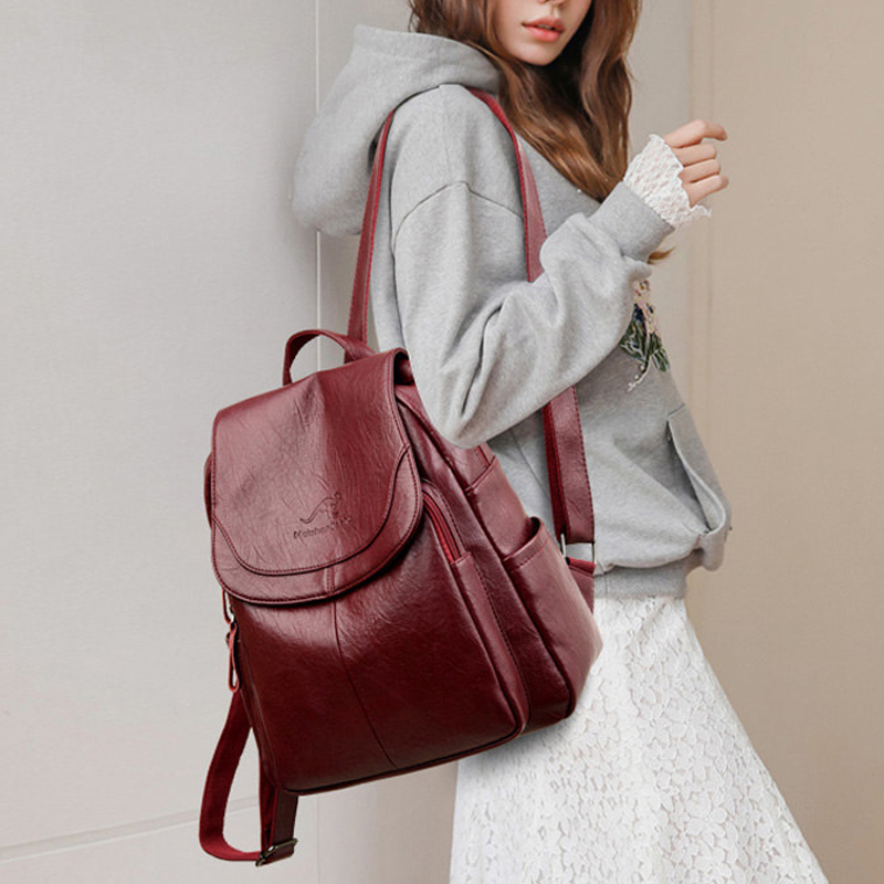 Vintage Soft Leather Backpack  - Leather Backpack Vintage 评论和价格
