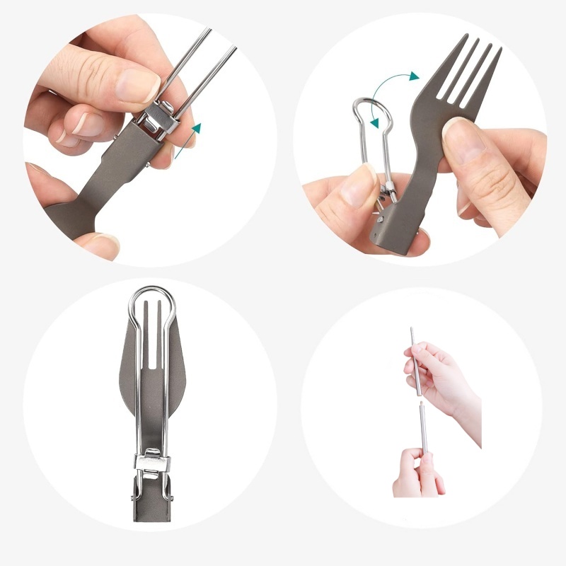 Titanium Foldable Utensil Set  - Foldable Backpack Small 评论和价格