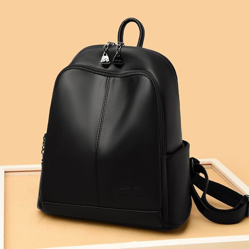 New Korean Soft pu Leather Lar - Leather Backpack Vintage 评论和价格